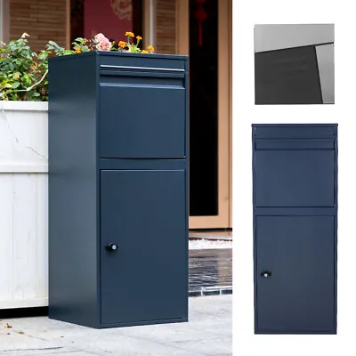 Large Parcel Delivery Drop Box Lockable Secure Outdoor Waterproof Letter Postbox • £36.95