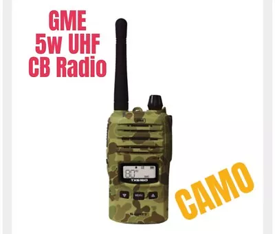 GME TX6160XCAMO  Camo UHF CB Radio 5 Watt Transceiver Portable Handheld IP67 • $269