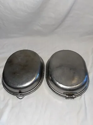 Vtg  U.S  Co. Army Set Aluminum Mess Kit- US Wyott- W/utensils Used Lot Of 2 • $41.99