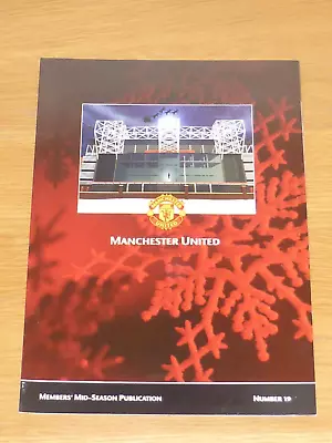 No 19 Mid Season 2000 ***manchester United Official Members Brochure • £1.50