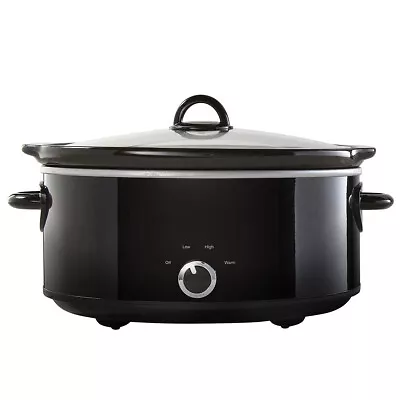 7-Quart Manual Slow CookerAdjustable TempDishwasher SafeBlack • $32.98