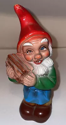 Vintage Gnome Zeho Ges Gesch West Germany Hard Rubber Plastic Red Hat 8  P 1999 • $33.99