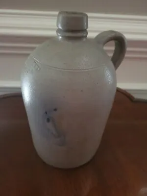 Antique H. Smith & Co Alexandria VA 1-2 Gallon Salt Glaze Jug Stoneware • $249.99