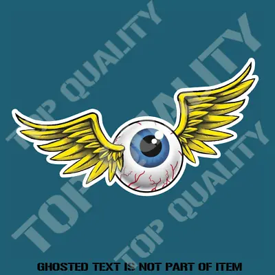 FLYING EYEBALL Decal Sticker For Mancave Rat Rod Hot Rod Vintage Decals Stickers • $5.50