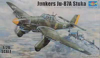 Wwii German Ju-87a Stuka Trumpeter Very Large 1:24 Plastic Model Airplane Kit • $129.99