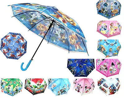 $17.49 • Buy 83cm Children Kids Colourful Auto Open Boys Girls Umbrella Gift Rain Wind