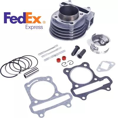 1Set 50mm Big Bore Cylinder Rebuild Kit For GY6 49cc 50cc 60cc 80cc 100cc Engine • $48.75