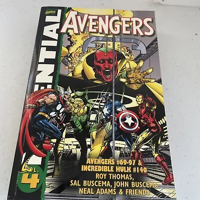 Essential Avengers Vol 4 (Marvel 2004) Avenger 69-97 Hulk 140 Paperback Comics • $15.50