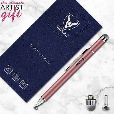 Thin Capacitive Touch Screen Pen Stylus For IPhone IPad Tab Note Rose Gold • £5.99