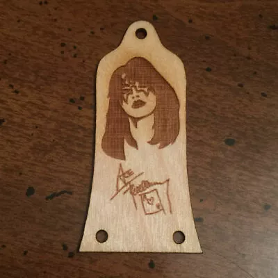 GUITAR TRUSS ROD COVER - Wood Burned - Fits EPIPHONE EPI - ACE FREHLEY KISS • $16.99