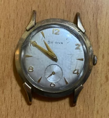 Vintage Bulova L6 Men's Swiss Wrist Watch 43mm B590998 Winds And Runs • $44.97