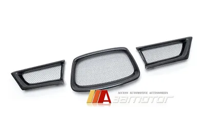 $189.99 • Buy Carbon Fiber Front Mesh Grilles 3PC Fit For 06 07 Subaru Impreza Hawkeye WRX STi