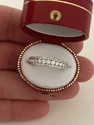 £950 • Buy 18ct Gold Diamond Half Eternity Ring (boxed) 18K 750.