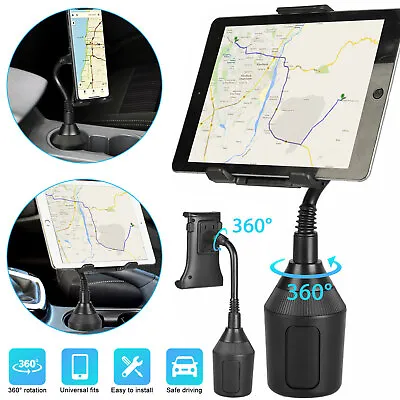 $13.98 • Buy Adjustable Car Cup Holder Mount For 7 -10  Samsung Galaxy Tablet Apple IPad Mini