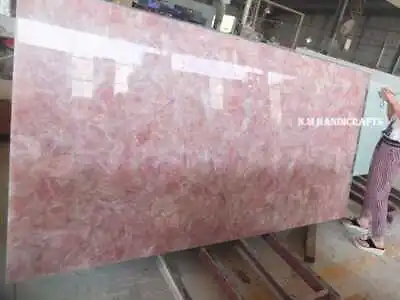 Rose Quartz Slab Pink Quartz Stone Slab Rose Quartz Counters Kitchen Counter • $399