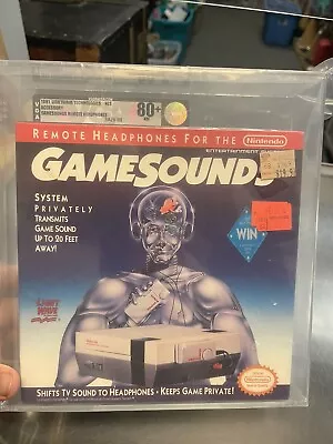 ONLY ONE SEALED FIRST GEN Nintendo NES  Gamesounds Remote Head Set GRADED VGA 80 • $3000