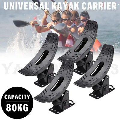 Universal Kayak Carrier Holder Saddle Watercraft Roof Rack Arm Canoe Car Loader • $55.97