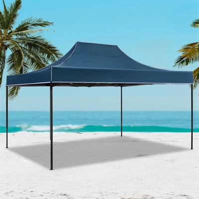 $158.84 • Buy Instahut Gazebo Pop Up Marquee 3x4.5 Outdoor Tent Folding Wedding Gazebos Navy