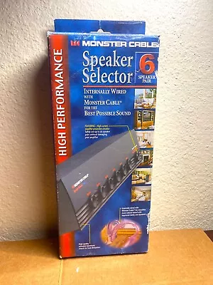 Monster Cable 6-Way Speaker Selector MSS6  • $49