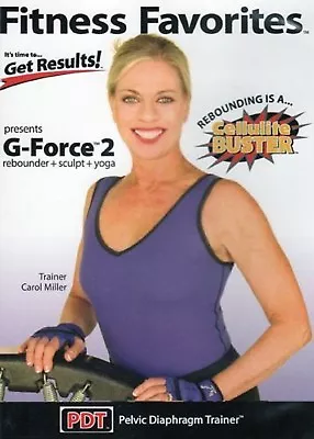 FITNESS FAVORITES G-FORCE 2 (DVD) Rebounder Sculpt Yoga Workouts SEALED NEW • $11.98