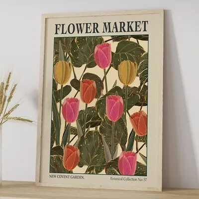 Flower Market Art Print Covent Garden Flower Market Art Print London Print • £30.59