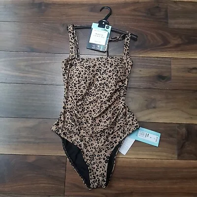 NEW M&S Marks & Spencer Magic Shaping Square Neck Non Wired Swimsuit UK 8 £29 • £12.99