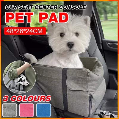 Car Pet Seat Auto Seat Center Console Dog Cat Nest Pad Removable Pet Carrier • $30.26