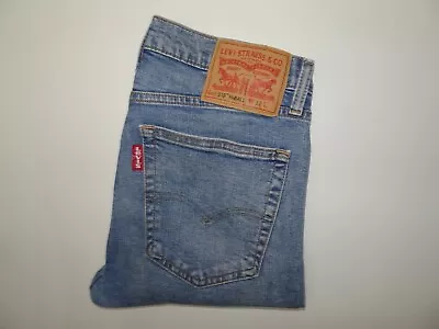 LEVI'S 519 Mens Jeans W32 L30 SLIM Fit Blue Stretch Denim LEVI High Ball • £22.99