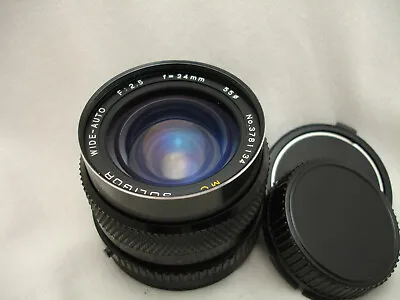 $98.90 • Buy SOLIGOR MC 24mm F/ 2.5 Lens, Wide Angle , CANON FD Mount  SN3781134