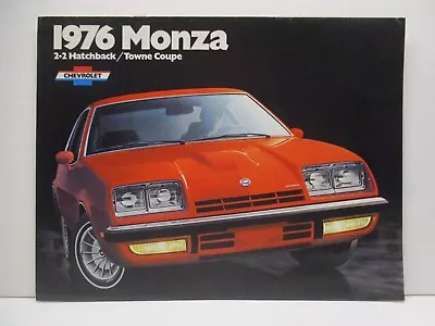 $8.99 • Buy 1976 Chevy Monza Car Dealer Brochure Parts Oil Gas Sign Race Vintage Sign Engine