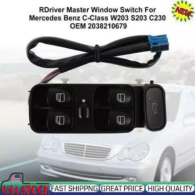 Driver Master Window Switch For Mercedes Benz C-Class W203  C230 2038210679 • $30.63