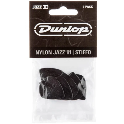 $6.95 • Buy Jim Dunlop Nylon Jazz III Stiffo Guitar Picks (6-Pack)
