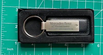 Mercedes-benz Of Westminster Ohio  Dealer Key Chain Black Leather New Mb Nib • $15