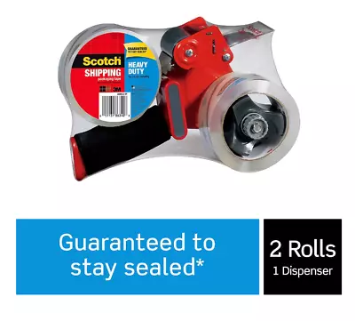 New Scotch Packaging Tape And Dispenser Gun With 2 Rolls Packing Sealing Tape • $25.98