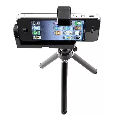 $10.62 • Buy NEW Rotatable Tripod Mount Stand Phone Holder Black IPhone SE 5s 5 IPod Touch 5