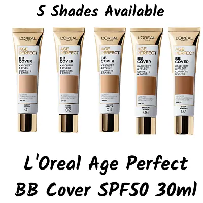 L'Oreal Age Perfect BB Cover SPF50 30ml Available In 5 Shades Brand New • £10.99