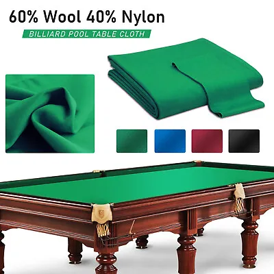  Worsted Wool Billiard Pool Table Felt Cloth Fast Speed 7/8/9' W/ PRE-CUT Rails • $69.90