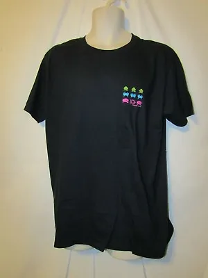 Mens Space Invaders Game T-shirt XL Nwt Black Retro Gaming • $13.95