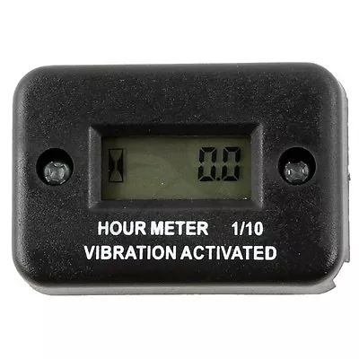 Waterproof Black Vibration Hour Meter For Motorcycle ATV Snowmobile Boat New  • $11.93