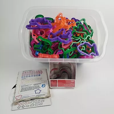 Cookie Cutters Alphabet Holiday Animal Sports Plastic 156 Pieces • £29.19