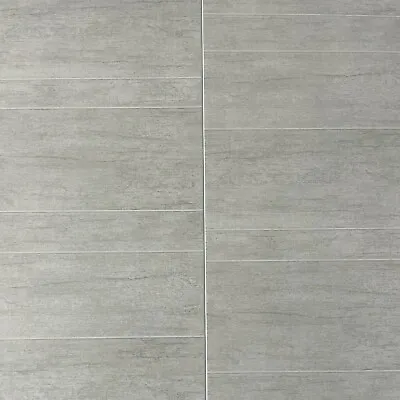 £0.99 • Buy Multi Grey Large Tile Effect Wall Panels PVC Bathroom Cladding Shower Wall 8mm