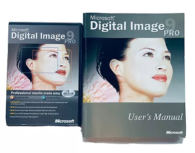 DIGITAL IMAGE 9 Pro Software Photo Editing With Manual By Microsoft Good Cond • $33.87