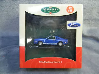 1976 Blue Mustang Cobra Ii Christmas Ornament By American Greetings-mib • $24.99