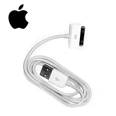 1M 30-Pin To USB Data Sync Charger Cable For IPhone 4S IPad IPod Classic Video • £1.19