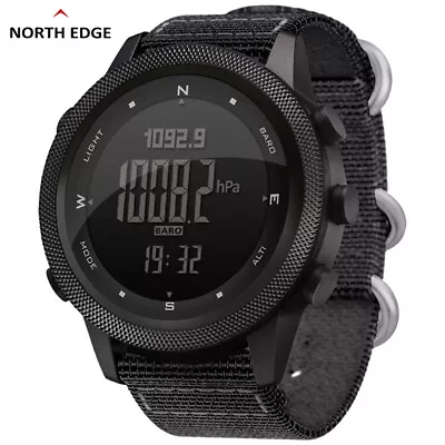 NORTH EDGE Men Digital Watch Sport Watches Altimeter Backlight Altimeter Compass • $70.67