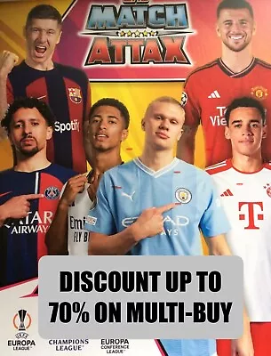 Match Attax 23/24 Blue Crystal Football Cards  *UP TO 70% DISCOUNT* • £0.99