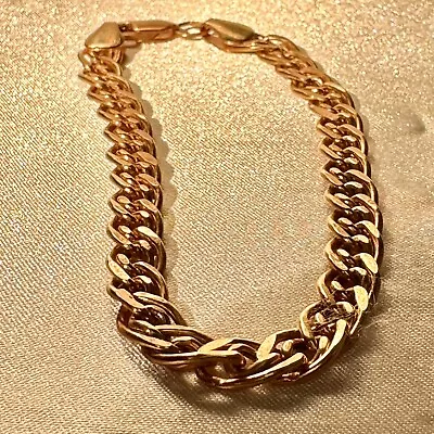 Vintage Ukrainian USSR Era Rose Gold Bracelet 585 14K - 7  - #1134 • $489