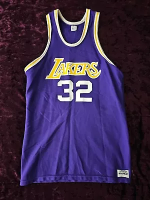 Vintage Sand Knit Magic Johnson #32 Lakers Jersey Men's L • $40