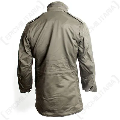 Original Austrian Olive Drab Drawstring Hood Parka - Military Surplus • $38.48