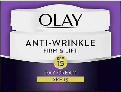£9.99 • Buy OLAY Anti Ageing Moisturiser Day Cream Anti-Wrinkle Firm And Lift SPF15, 50 Ml